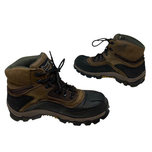 Rocky Men's 9.5 W 6" Mid Outdoor Brown Leather Work Hunting Hiking Rugged Boots - Picture 4 of 10